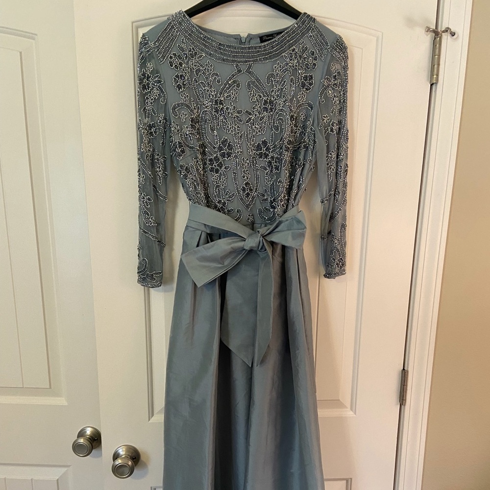 Embellished formal gown.